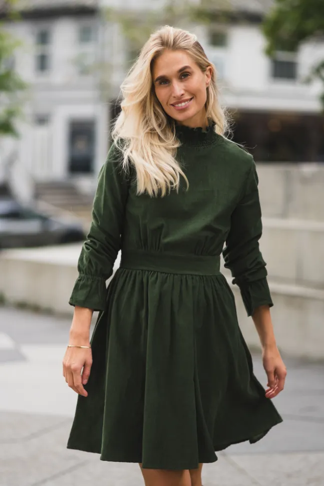 Embrace Dress Moss Green