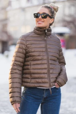 Emilia Down Jacket Olive Brown
