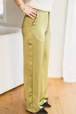 Emmett Heavy Sateen Pants Sage Green