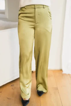Emmett Heavy Sateen Pants Sage Green