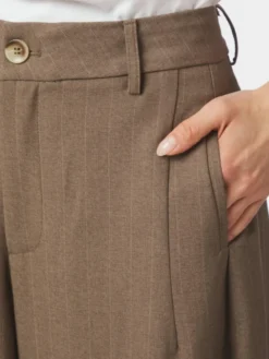 Essiall Pinstripe Pants Taupe