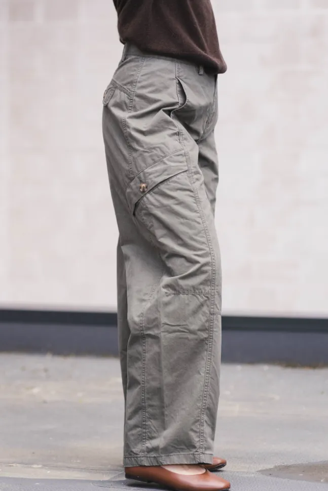Evelyn Barrel Pant Army