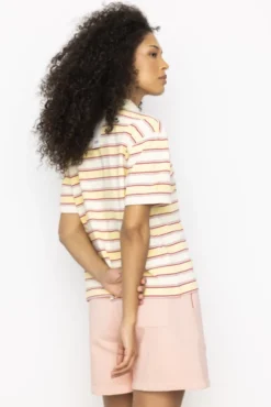 Evelyn Polo Tee Sunny Stripe