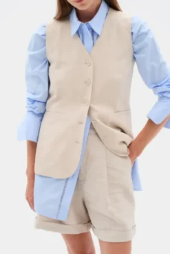 Farida Waistcoat Haze Melange