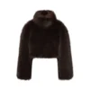 Faux Fur Cropped Jacket Mole