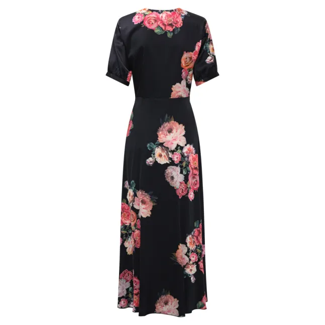 Faye Dress Fiori Noir