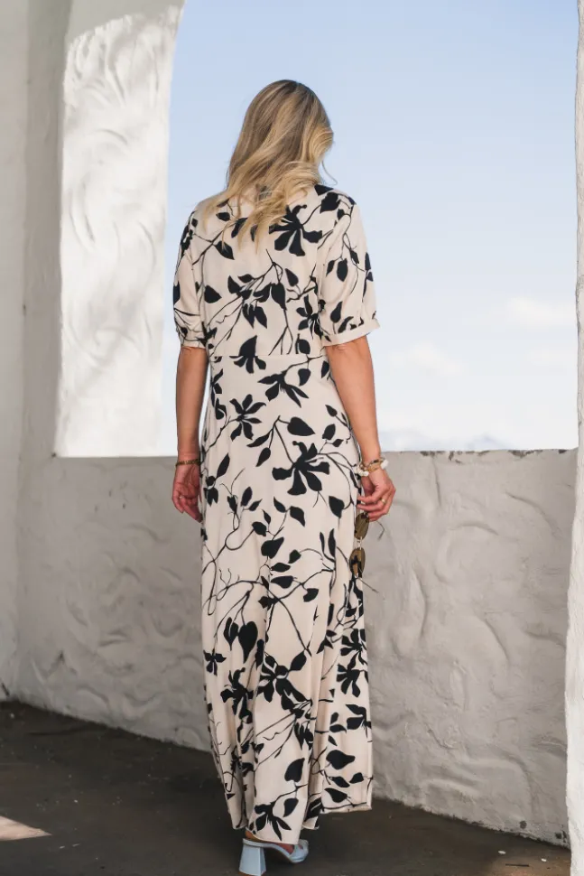 Faye Dress Mono Floral