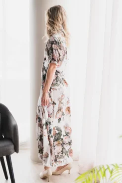 Faye Dress Pale Bouquet