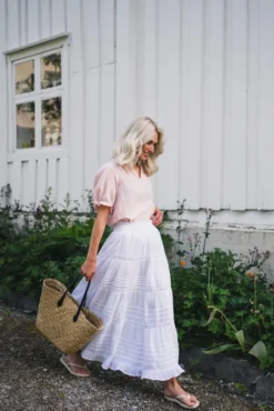 Felicia S Voile Skirt White