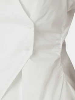 Fidi Poplin Top White