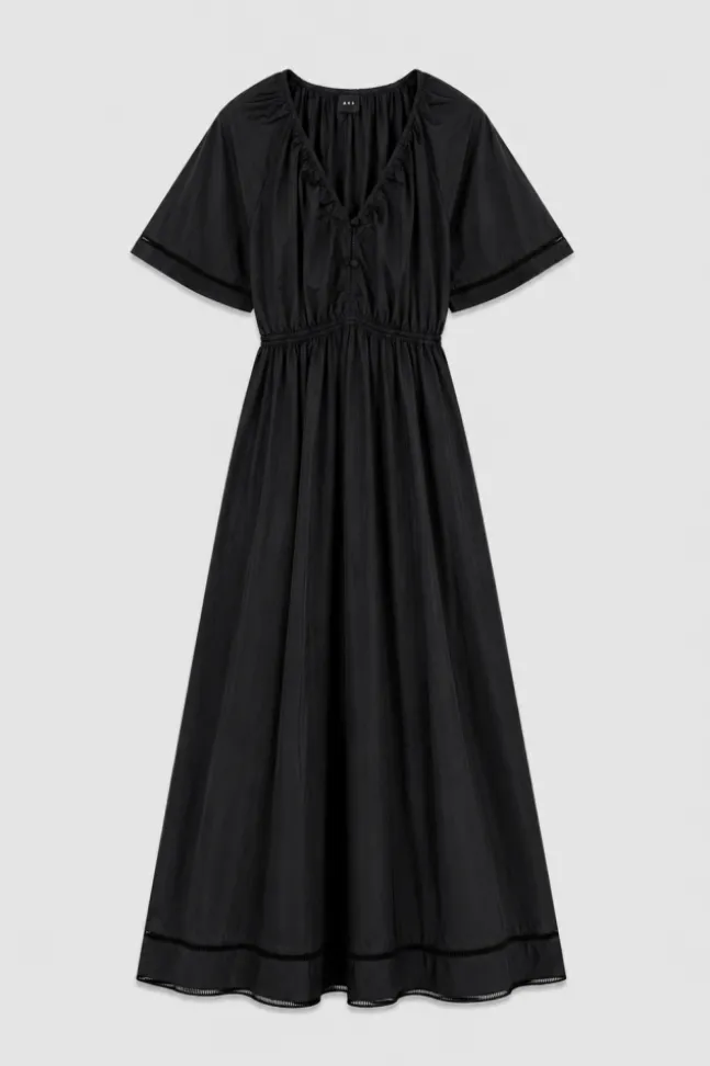 Fiola Poplin Dress Black
