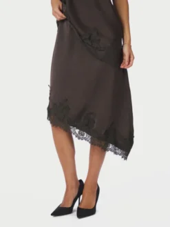 Fiora Lace Skirt Dark Brown