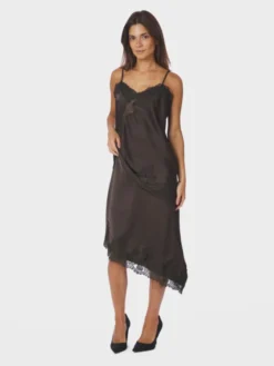 Fiora Lace Skirt Dark Brown