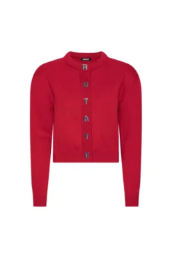 Firm Knit Cardigan Scooter Red