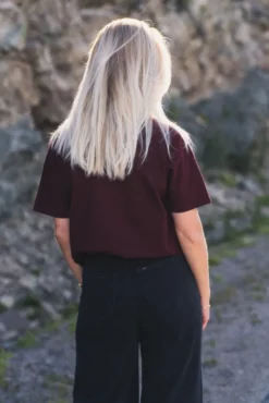 Fizvalley T-Shirt Vintage Burgundy