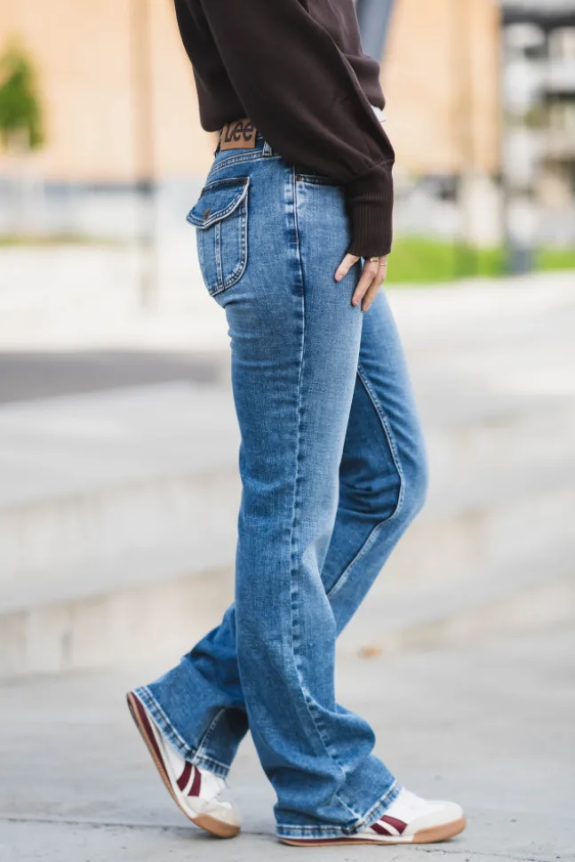 Flap Pocket Jessica Lapis Blue