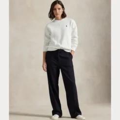 Fleece Crewneck White