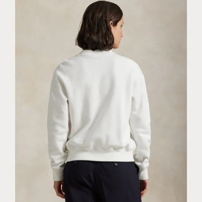 Fleece Crewneck White