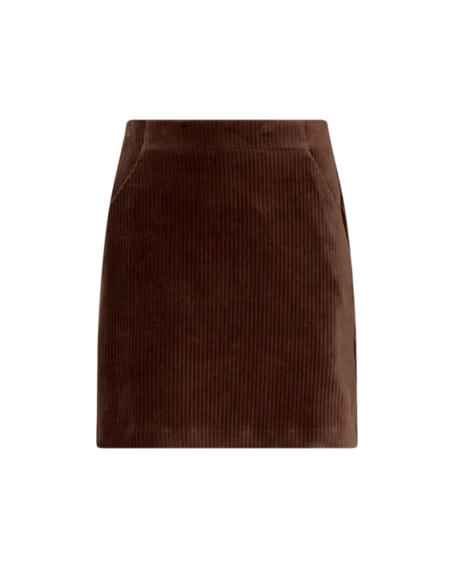 Floriana HW Skirt Slate Black
