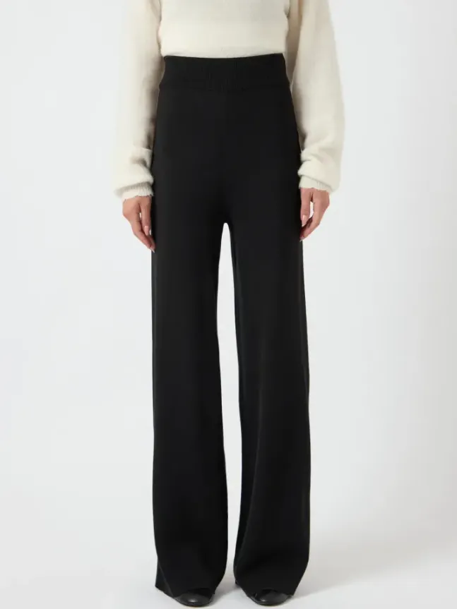 Fonny HW Knit Pant Black