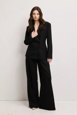 Francis Pinstripe Black