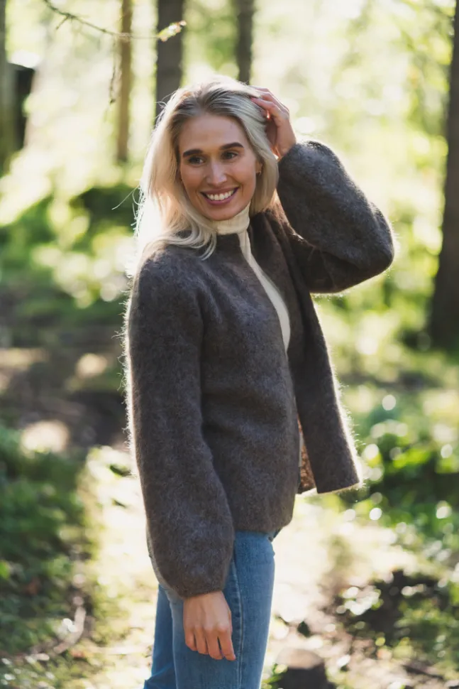 Fredrikke Chunky Cardigan Brown