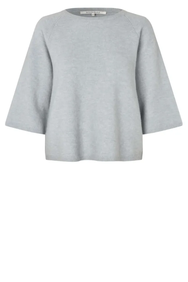 Gabby Knit SS O-Neck Quarry