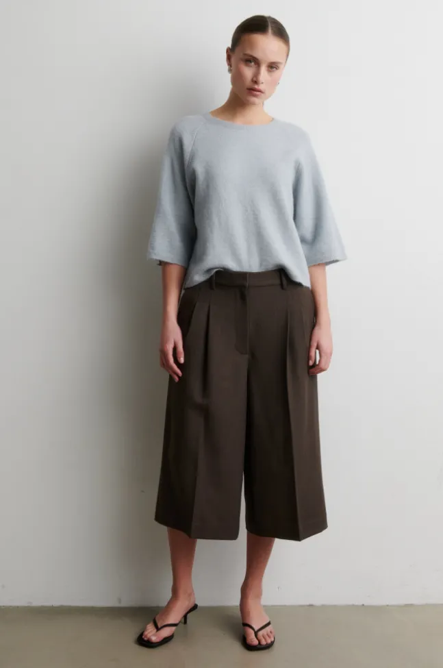 Gabby Knit SS O-Neck Quarry