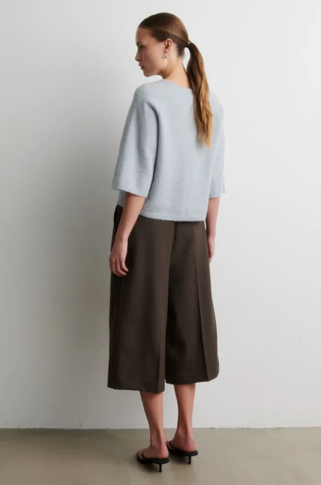 Gabby Knit SS O-Neck Quarry