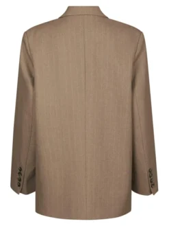 Gaby Pinstripe Blazer Taupe