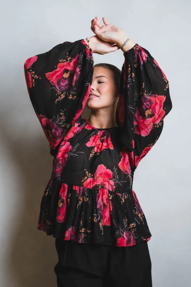 Georgette Blouse Evening Blush
