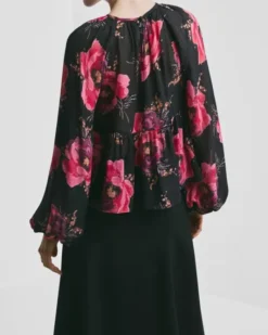 Georgette Blouse Evening Blush