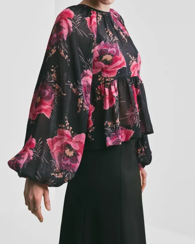 Georgette Blouse Evening Blush