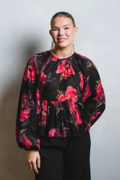 Georgette Blouse Evening Blush