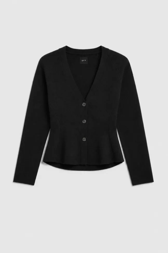 Ginny Merino Cardigan Black
