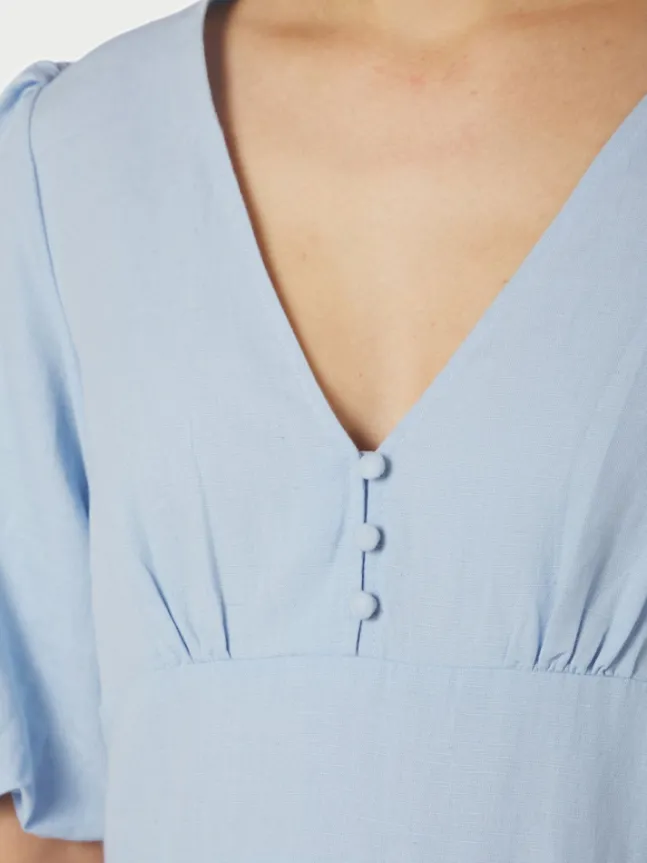 Halli Linen Dress Light Blue