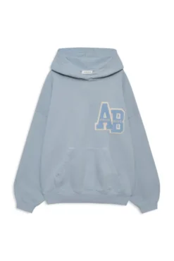 Harvey Sweatshirt Letterman Washed Light Blue