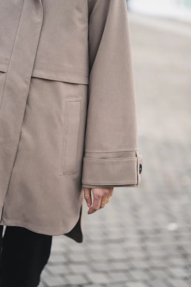 Havbris Coat Taupe