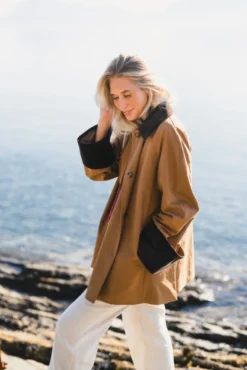 Heather Jacket Dark Camel