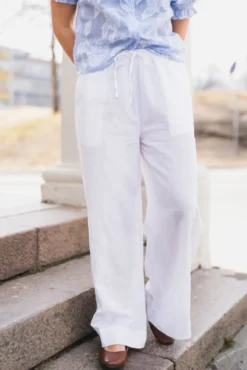Heifa Linen Pants White
