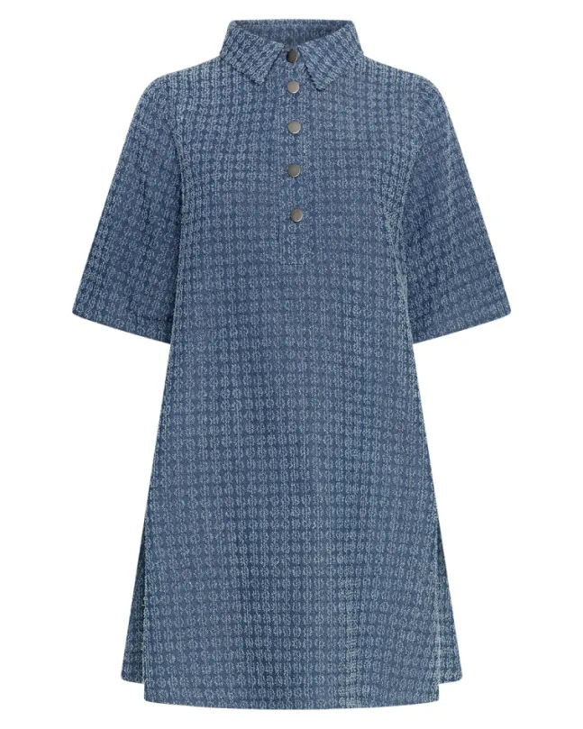 Ibo 2/4 Dress Mid Blue Wash