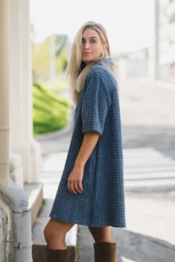 Ibo 2/4 Dress Mid Blue Wash