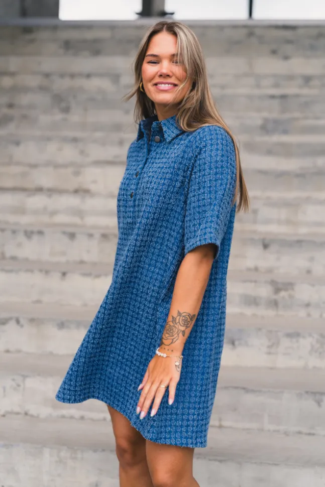 Ibo 2/4 Dress Mid Blue Wash