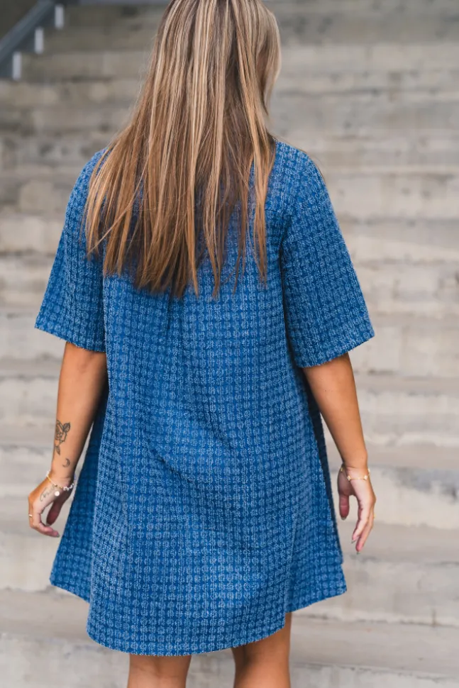 Ibo 2/4 Dress Mid Blue Wash