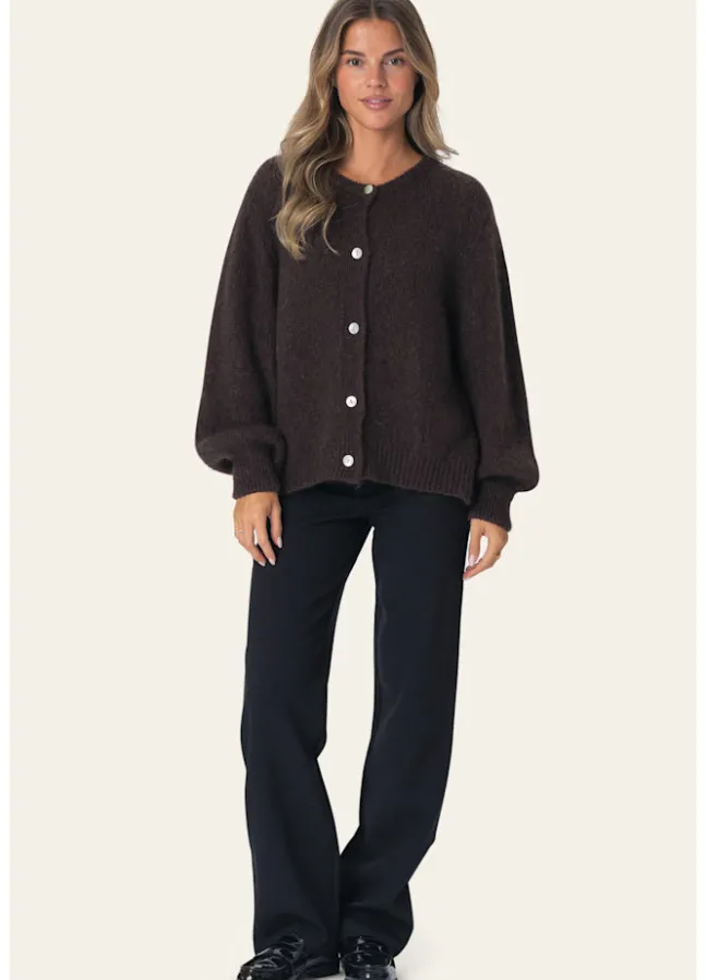 Idaic Cardigan Dark Brown