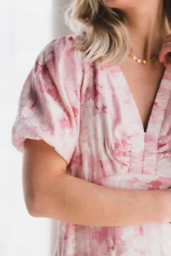Illana Floral Fusion Dress Rose