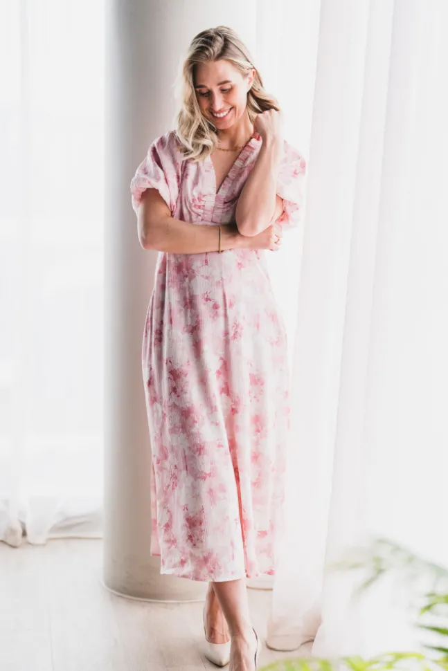 Illana Floral Fusion Dress Rose