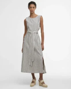 Inez Dress Navy Stripe