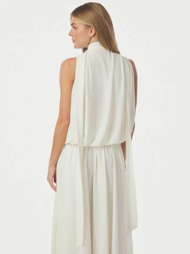 Inge Chiffon Top Offwhite