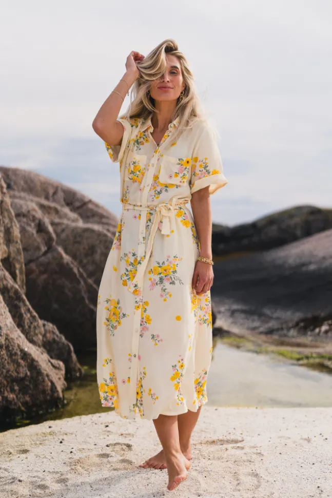 Irene 2/4 Shirt Dress Mimosa Flower